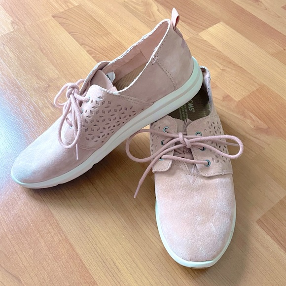 Toms Pink Suede Shoes